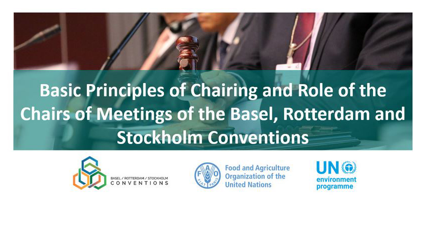 Curso de capacitación sobre los principios básicos de la presidencia y el papel de los presidentes en las reuniones de las Convenciones de BRS